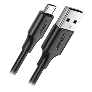 Cable USB-A a Micro USB / 1 Metro (3.28 Pies) / Carga Rápida QC 3.0/2.0 18W / Transferencia 480Mbps / 5,000 Flexiones / ABS y PVC