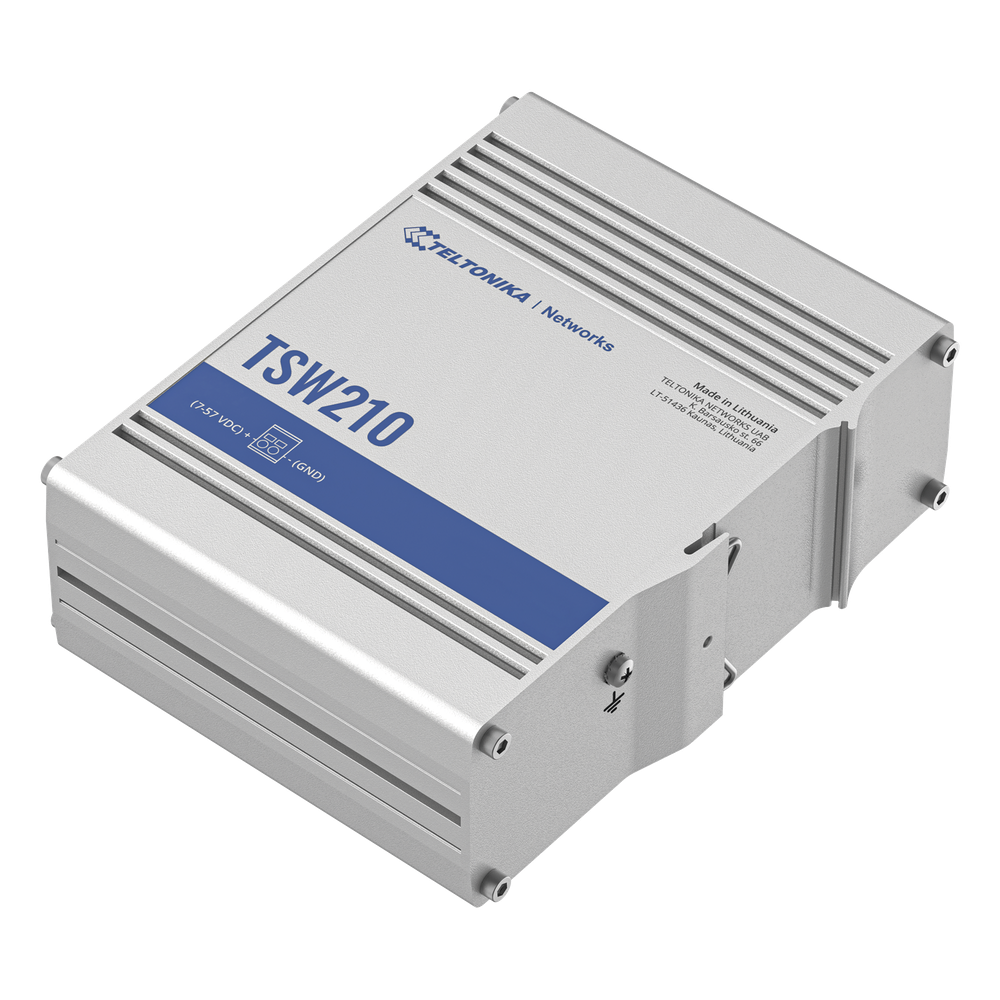 Switch Industrial No-Administrable / 8 Puertos Gigabit / 2 SFP 1G / IP30 / -40°C a +75°C / 4.53 x 3.74 x 1.10 pulgadas