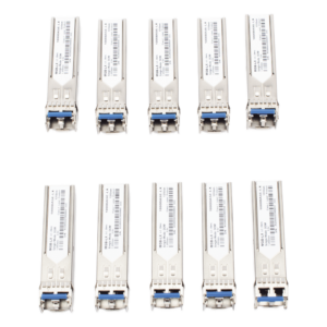 Transceptor SFP / 1Gbps / LC Monomodo / 1310nm / 20km / -40°C a 75°C / Paquete 10 piezas