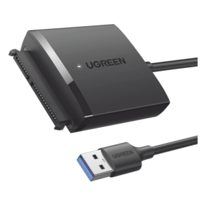 Adaptador USB 3.0 a SATA III / 5 Gbps / UASP y TRIM / HDD y SSD 2.5" y 3.5" / Hasta 12 TB / Cable 50 cm