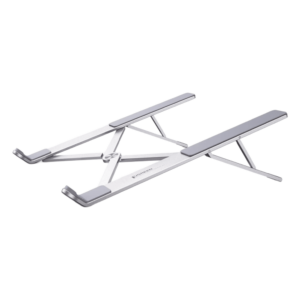 Soporte para Laptop / Ajuste de Altura 46.5-136.5 mm / Capacidad 5 kg / Compatible 11-17.3" / Diseño Plegable / Aluminio + Silicona