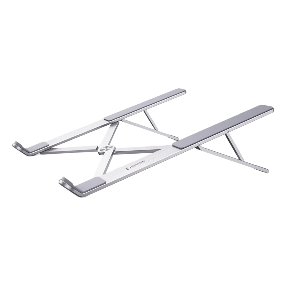Soporte para Laptop / Ajuste de Altura 46.5-136.5 mm / Capacidad 5 kg / Compatible 11-17.3" / Diseño Plegable / Aluminio + Silicona