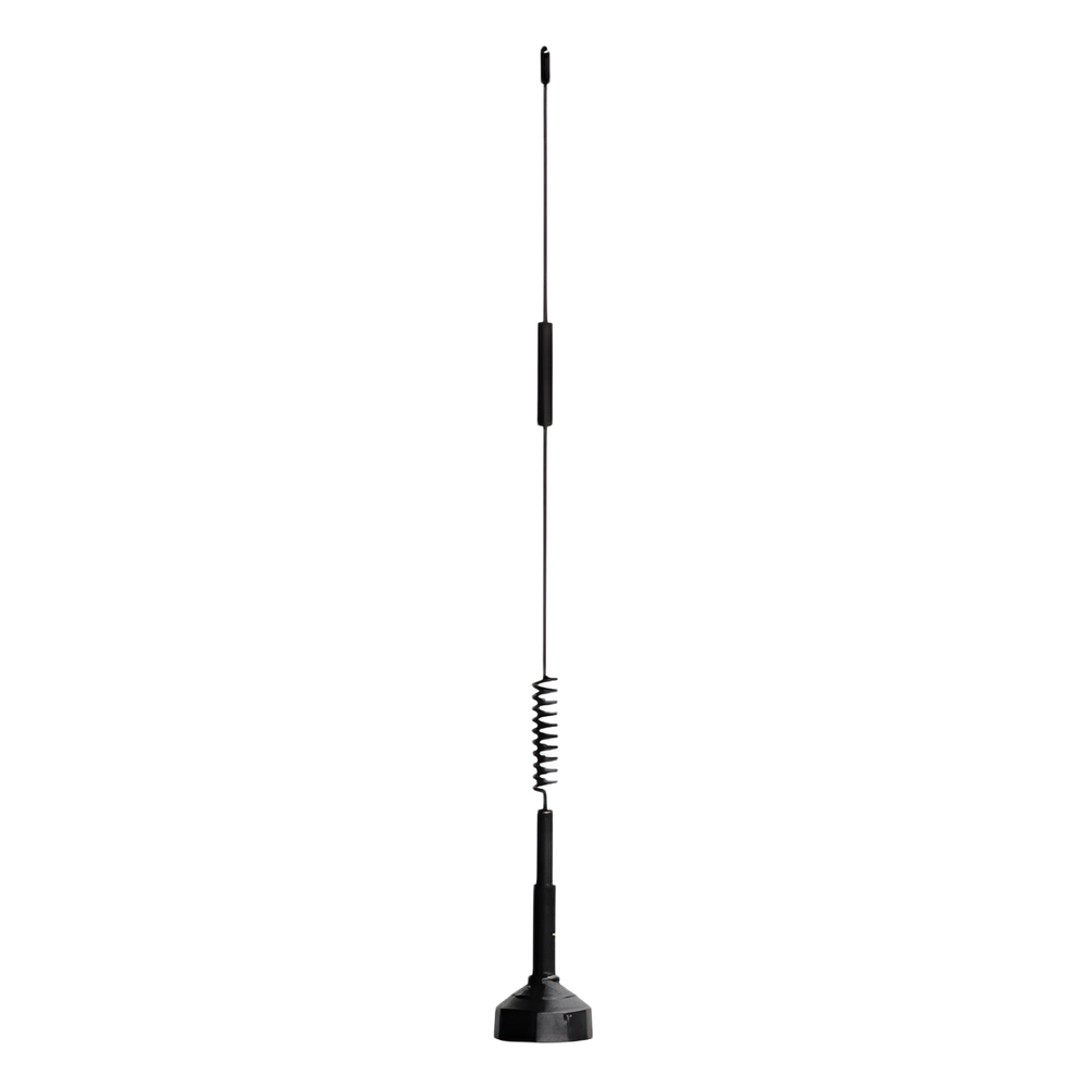 Antena Móvil Omnidireccional / Dual Banda 806-894 MHz / 1850-1990 MHz / Ganancia 4.9-5.9 dBi / Montaje NMO 35.3 cm / 4G LTE