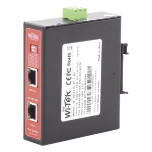 Splitter PoE Industrial / Entrada 90 W 802.3bt / Salida DC Seleccionable 12V/16V/24V/48V / 2 Puertos Gigabit / Protección 6 kV / Riel DIN