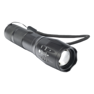 Linterna LED Táctica / 600 Lúmenes / IPX4 / Zoom Ajustable / Funcionamiento Dual 4.5V / 3.7V / Aluminio Ultraligero