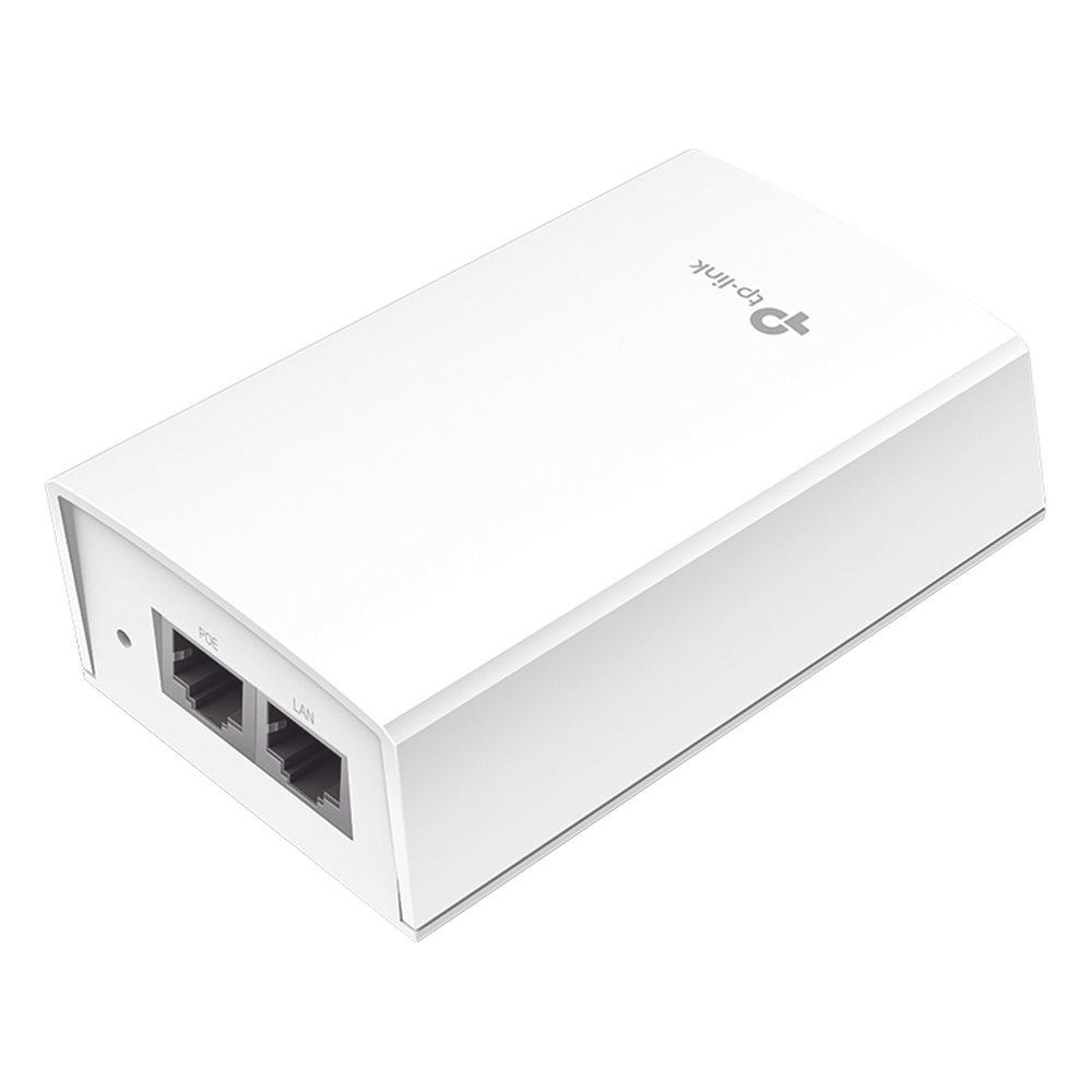 Inyector PoE Pasivo / 48V 24W / 2 puertos Gigabit / Montaje en Pared / 100-240 VCA