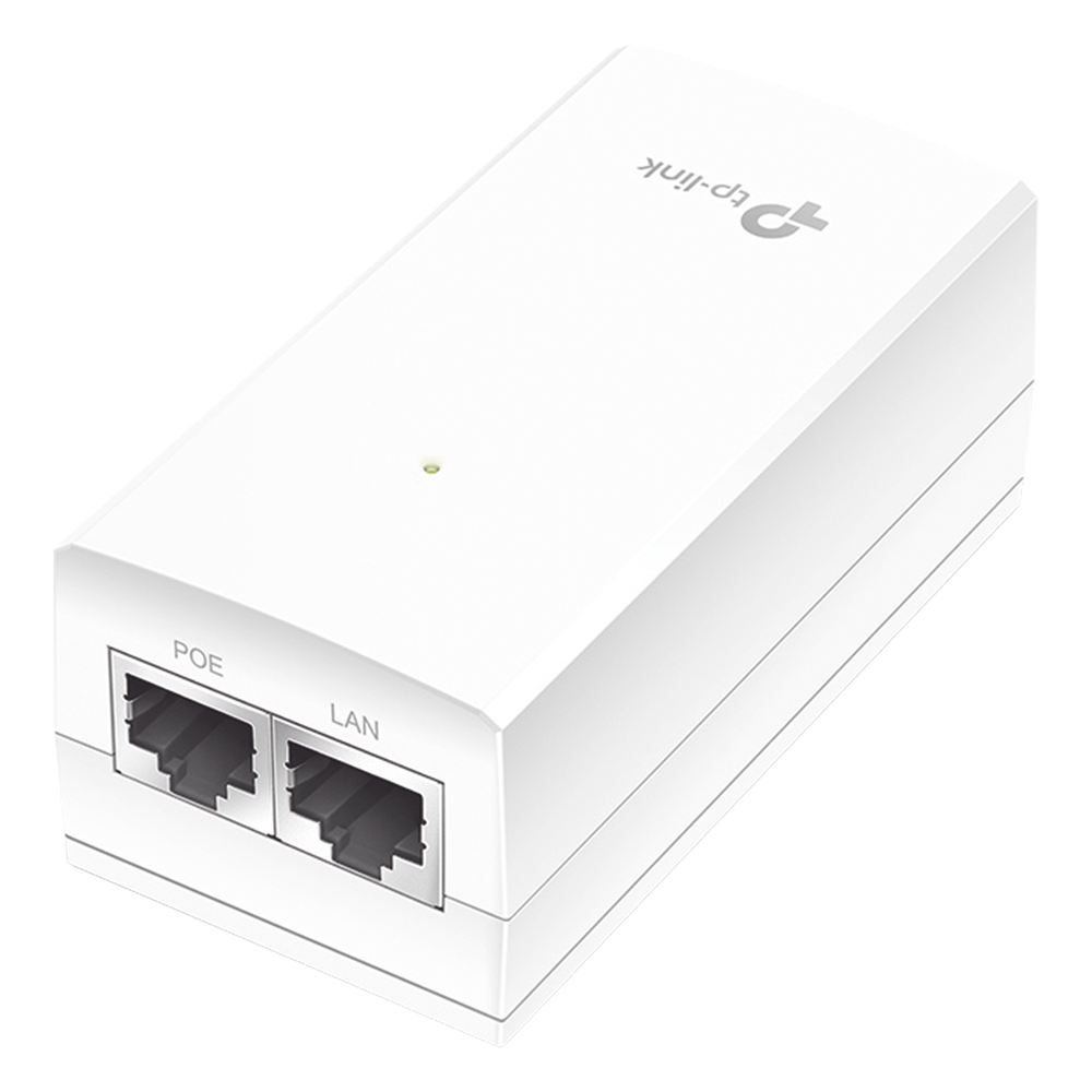 Inyector PoE Pasivo / 24V 12W / 2 puertos Gigabit / Montaje en pared / Plug and Play
