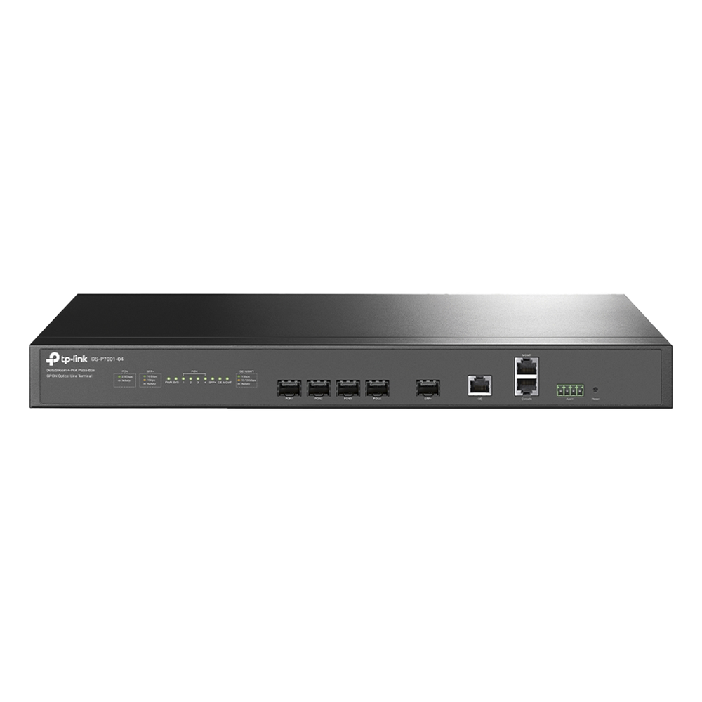 OLT GPON / 4 Puertos PON 2.5G / 512 ONUs / Uplink SFP+ 10G / Uplink RJ45 1G / Redundancia AC-DC / Gestión en la Nube