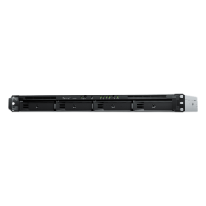 NAS Rack 1U / 4 Bahías SATA / Expansible a 8 Bahías / AMD Ryzen V1500B Quad-Core 2.2 GHz / DDR4 ECC 32 GB / 4x 1GbE / PCIe 3.0 / SSD NVMe / 2,100/1,000 Mbps Lectura/Escritura