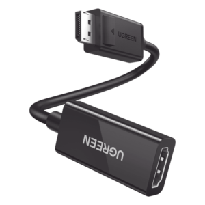 Convertidor DisplayPort a HDMI / 4K@60Hz / 3D / HDR / Blindaje Triple / 25 cm (9.84 ft) / ABS Antiinterferencias