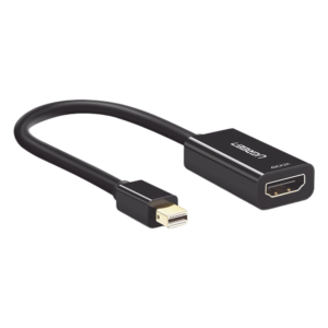 Convertidor Mini DisplayPort a HDMI / 4K@30Hz / Thunderbolt / Triple Blindaje Interno / Carcasa ABS / 25 cm (9.84 ft)