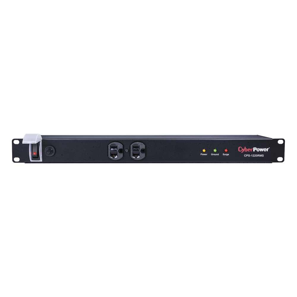 Supresor de Picos Rack 1U / 12 Salidas NEMA 5-20R / 1800J / 20A / 120V AC / Cable 4.5m (15 ft)