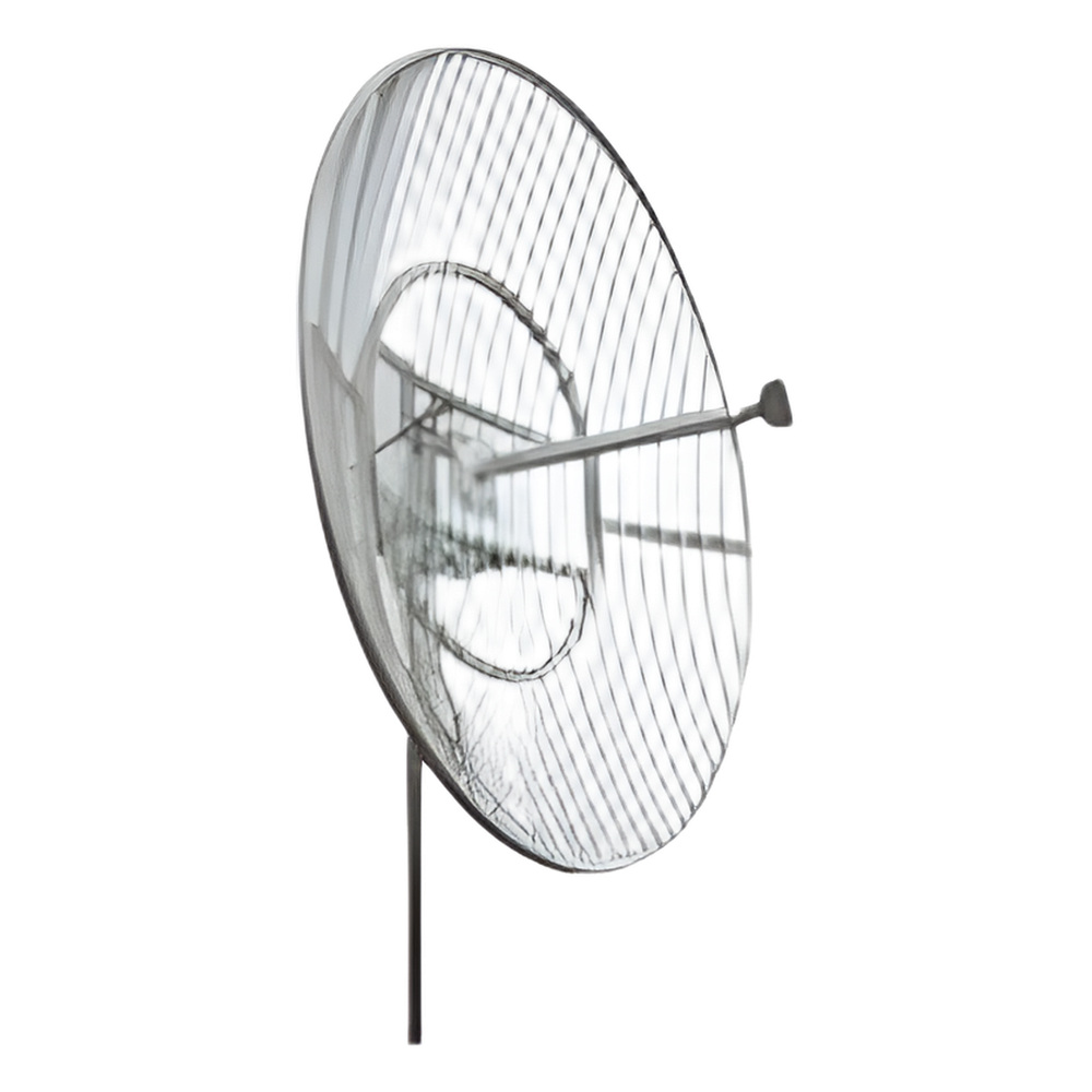 Antena Parabólica de rejilla para Celular de 1850-1990 MHz, 26 dBi. Antena Donadora que se utiliza para los amplificadores de señal celular para cubrir comunidades alejadas.