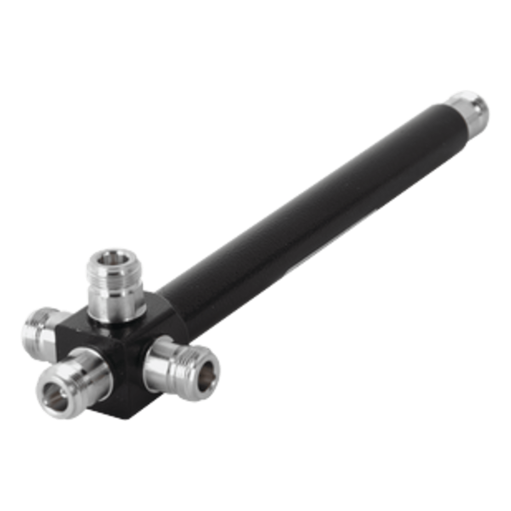 Divisor de Potencia / 4 Salidas / 698-2700 MHz / PIM -120 dBc / 200W / Conectores N Hembra / Pérdida 6.32 dB / 50 Ohm