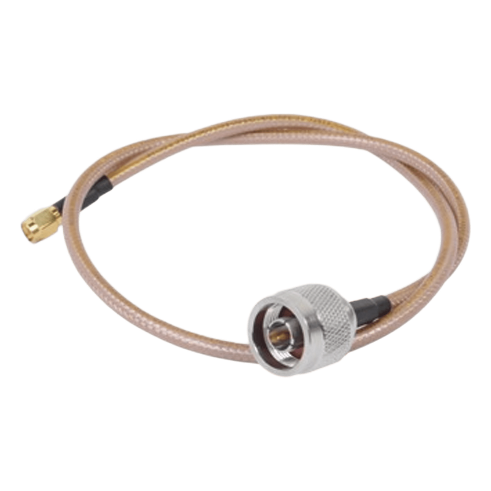 Jumper con Cable LP142 de 60 cm (23.62 Pulgadas), con Conectores N Macho a SMA Inverso Macho (Hasta 8GHz)
