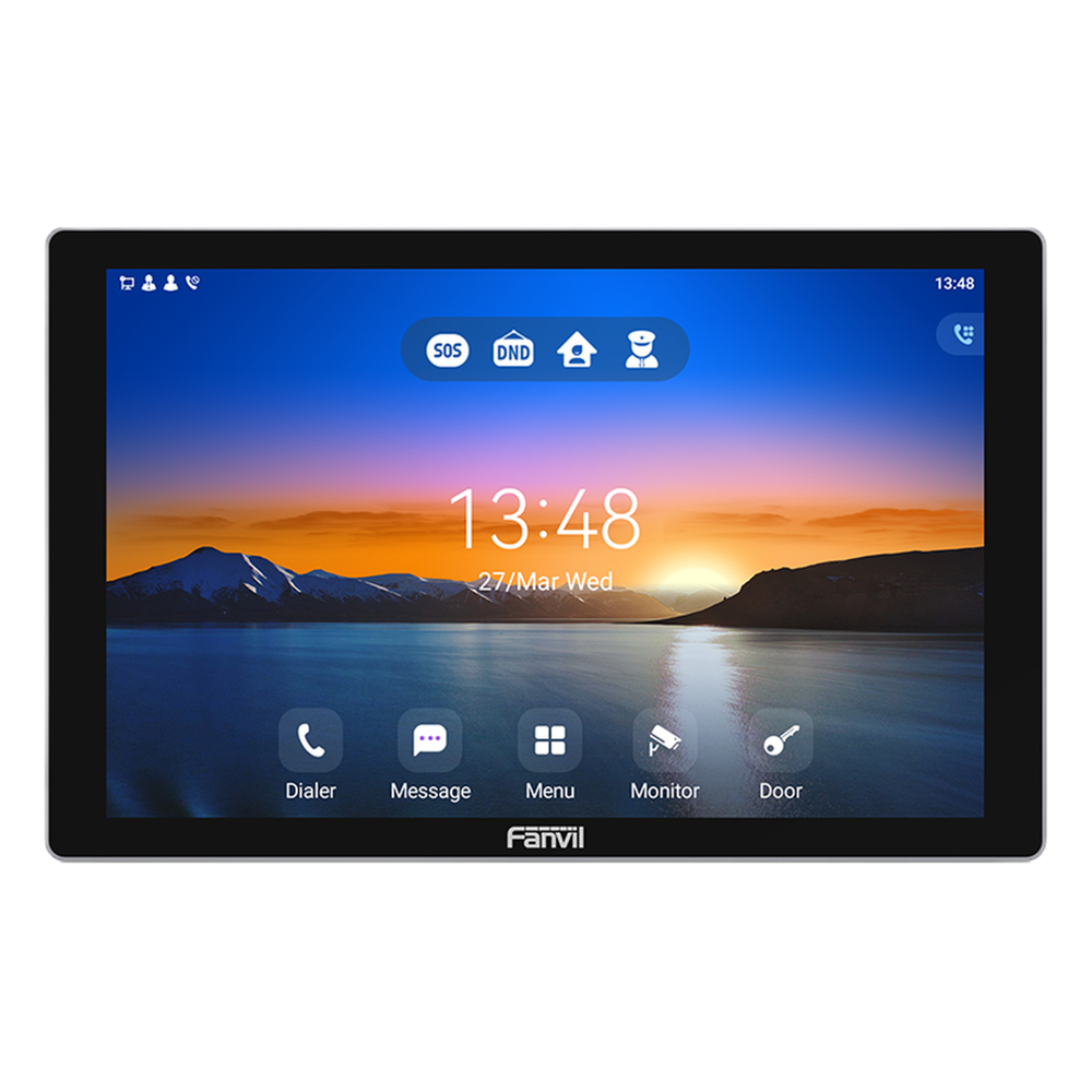 Monitor Audio/Video IP/SIP para interior, Wi-Fi, pantalla táctil de 10.1", Apertura remota