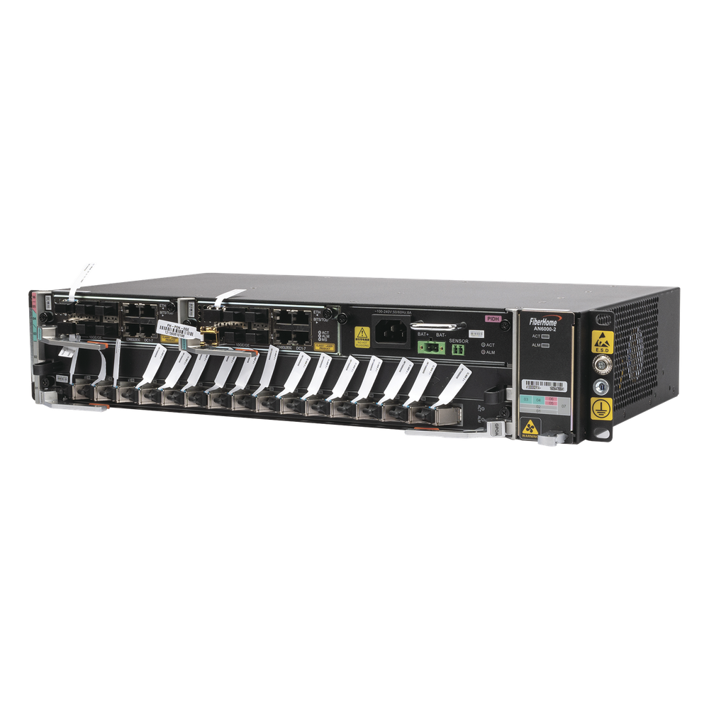 OLT GPON Carrier Class / 16 Puertos GPON / Backplane 800 Gbit/s / Uplink 1.04 Tbit/s / 2 UR / Fuente AC 90-290 VCA