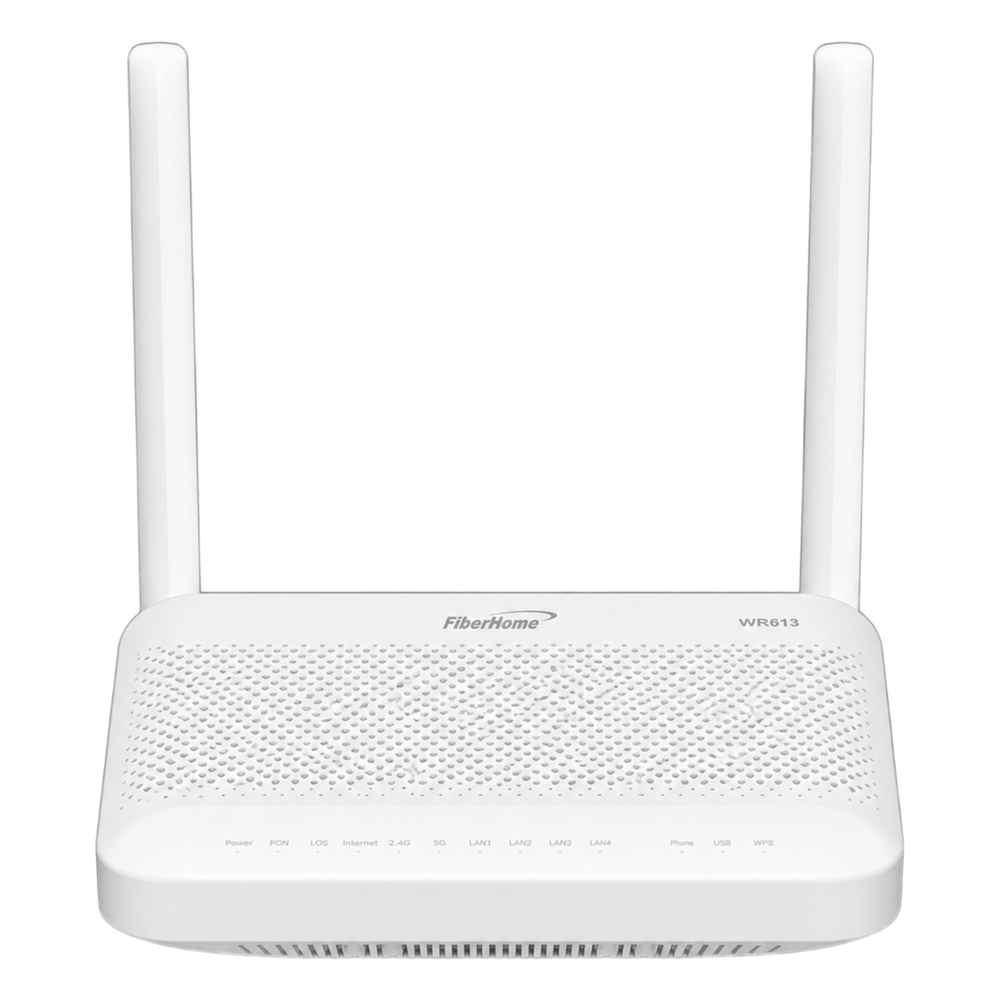 ONU GPON Wi-Fi 7 / BE3600 Dual Band / 1 Puerto 2.5GE + 3 Puertos GE / 1 POTS / 1 USB 2.0 / GPON Clase B+
