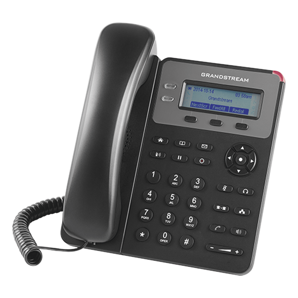 Teléfono IP / 1 Cuenta SIP / 2 Líneas / Pantalla LCD 132x48 / PoE / 3 Teclas Programables / Conferencia 3 Vías