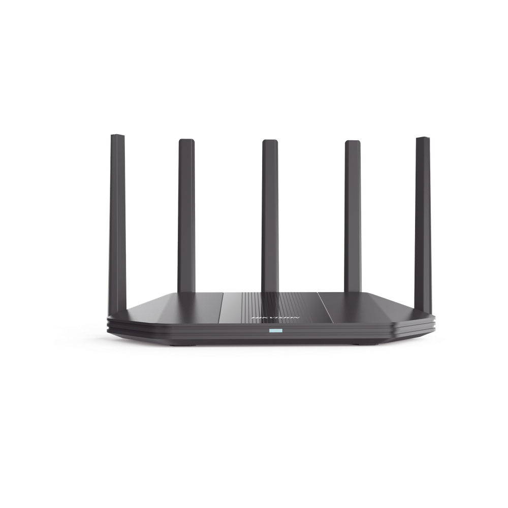 Router Inalámbrico / Wifi 6 / Hasta 3000 Mbps / MESH / Doble Banda AC (2.4 GHz y 5 GHz) / 4 Puertos 1000 Mbps / 5 Antenas Omnidireccional / Interior / Beamforming Optimizado / Administración Gratuita desde la Nube