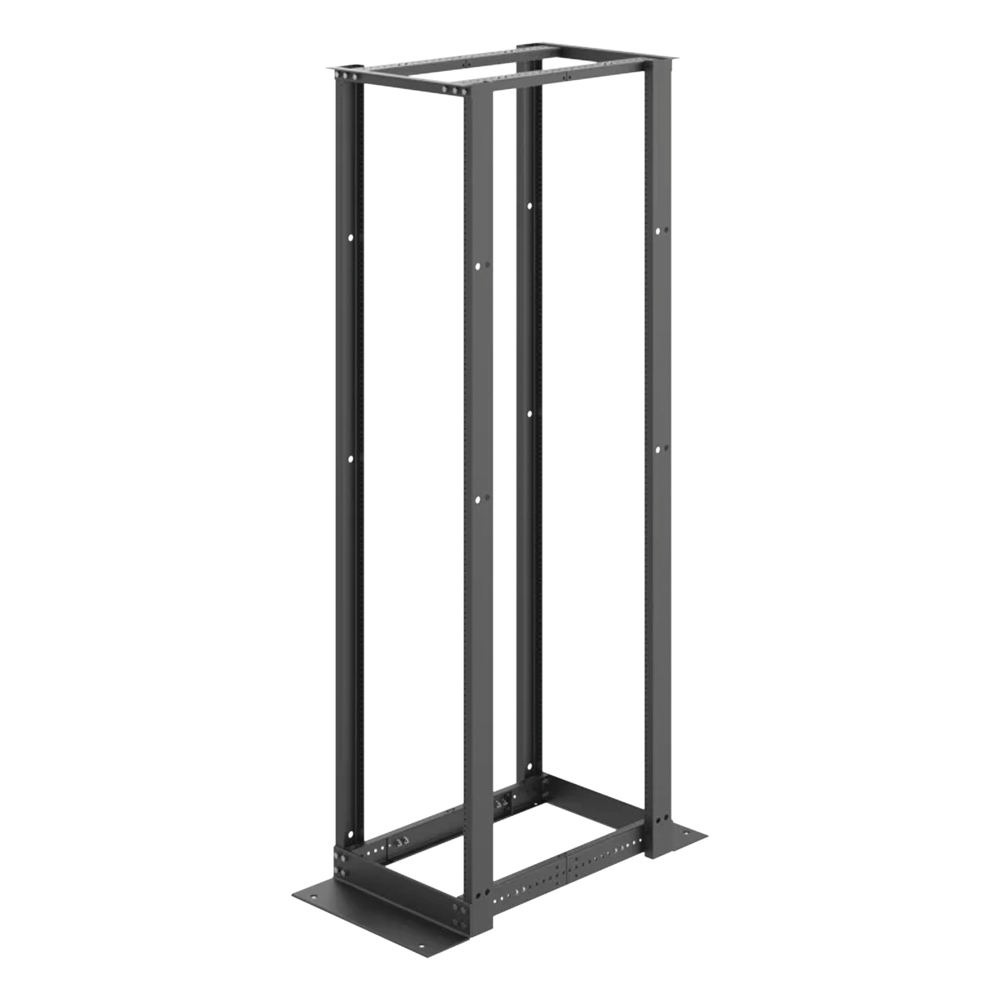 Rack Abierto 4 Postes / 45U / 2.13 m (7 ft) / Profundidad Ajustable 450-1050 mm / Aluminio 6063-T6 / Rieles Roscados 12-24