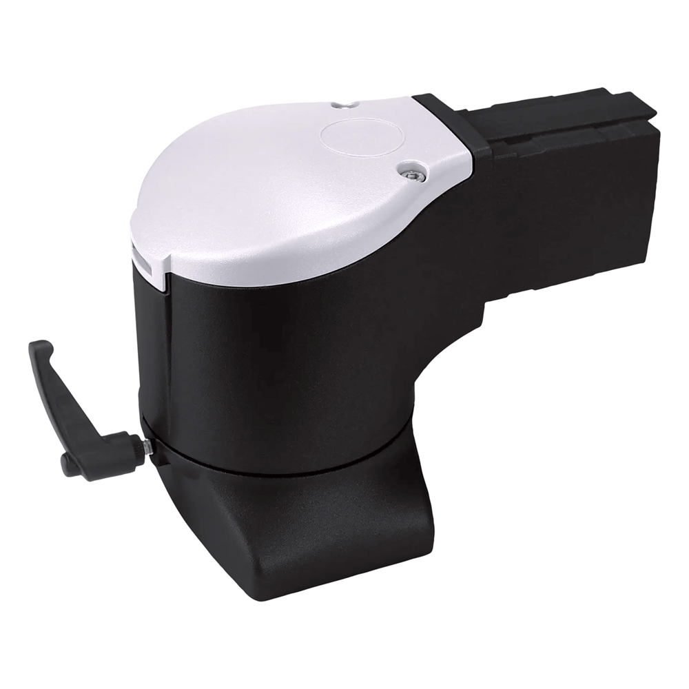 Acoplamiento de Codo con Brida para Montaje de Gabinete HMI / Rotación 300° / Capacidad 180 lb (81.6 kg) / Aluminio Negro Jet / 3.3 ft (1 m) Alcance / NEMA Type 12 e IP65