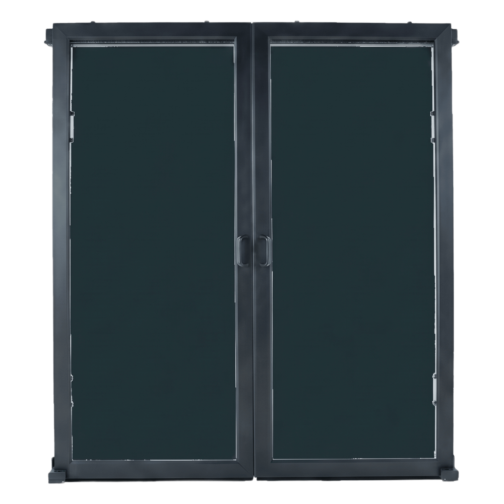 Puertas Selladas para Pasillo / 48 in (1219 mm) / Montaje Magnético sin Herramientas / Policarbonato y Acero / Negro RAL 9005