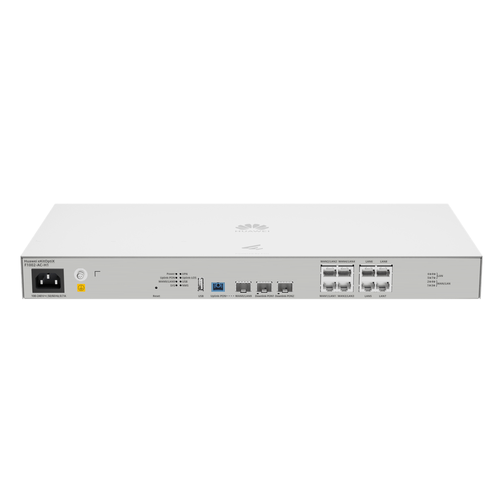 OLT Compacta / 2 Puertos GPON / 1 Puerto XGS-PON Uplink / 8 Puertos Gigabit / Mini FTTH / 256 ONTs / Libre de Licenciamiento