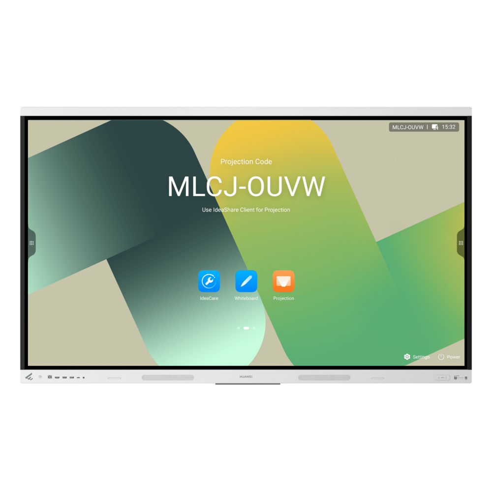 Pantalla Interactiva IdeaHub Board 3 Base de 65" / 4K / 8 GB RAM / 128 GB Flash / Android 15 / Wi-Fi 6 / 25 ms Latencia de Escritura / Gestión desde la Nube