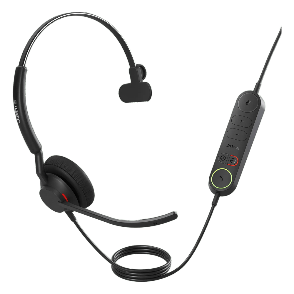 Diadema USB / Monoauricular / Aislamiento de Ruido / Doble Micrófono MEMS / Controladores 20 mm / USB-A y USB-C
