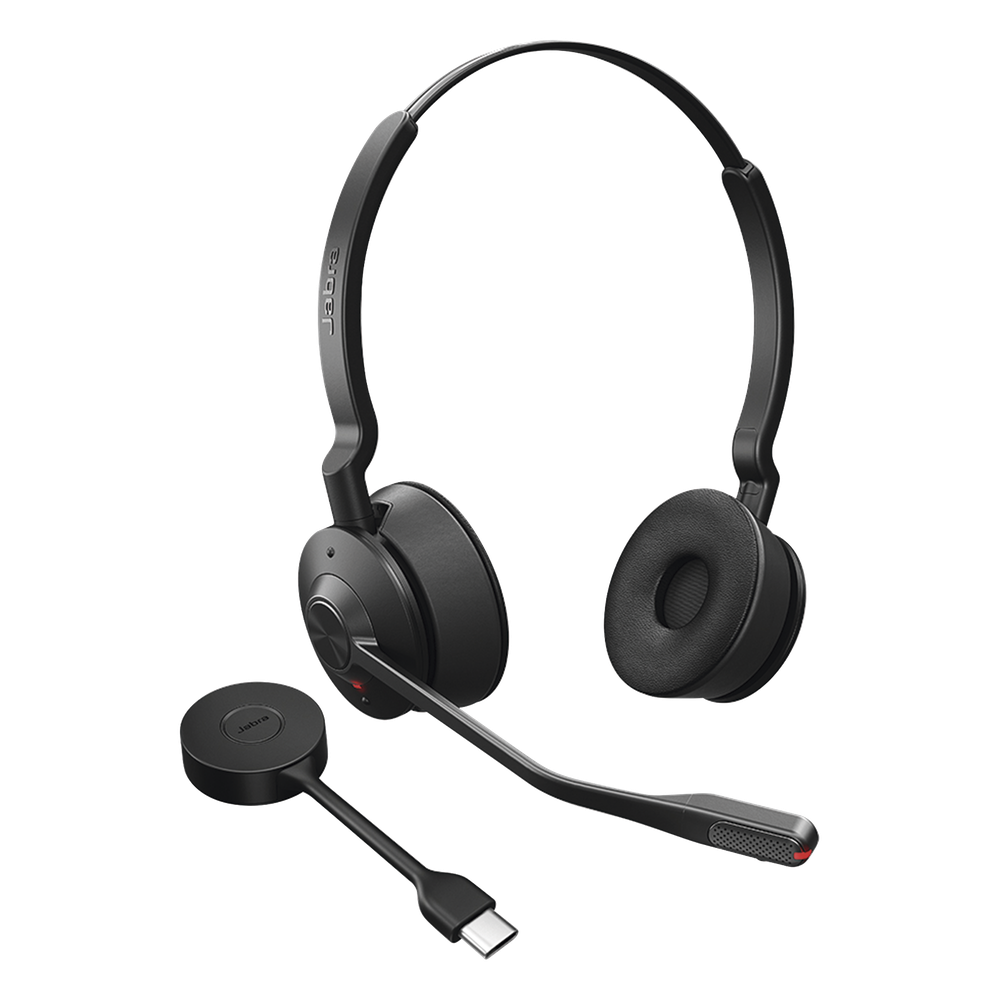 Diadema Inalámbrica / DECT USB-A / Cancelación Activa de Ruido / Alcance 150 m (492.1 ft) / Multipunto 4 Auriculares / SafeTone 2.0