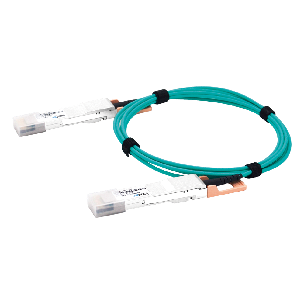 Cable AOC QSFP-DD de 400 Gbps a 400 Gbps / Cable de fibra óptica Activo / Longitud: 3 metros
