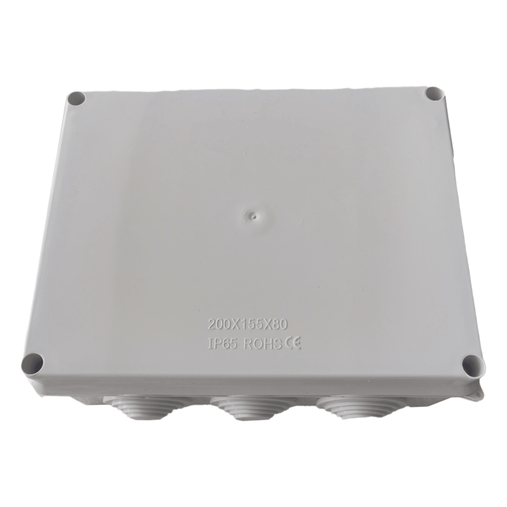 Caja de Derivación Exterior / IP65 / IK07 / 10 Entradas / ABS Aislante / 200 x 155 x 80 mm