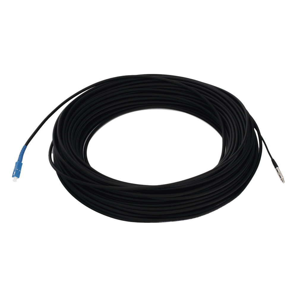 Cable de Fibra Óptica Drop / G.657A2 / Monomodo Simplex / 100 m (328.08 pies) / SC/UPC-SC/UPC / LS0H / Interior-Exterior