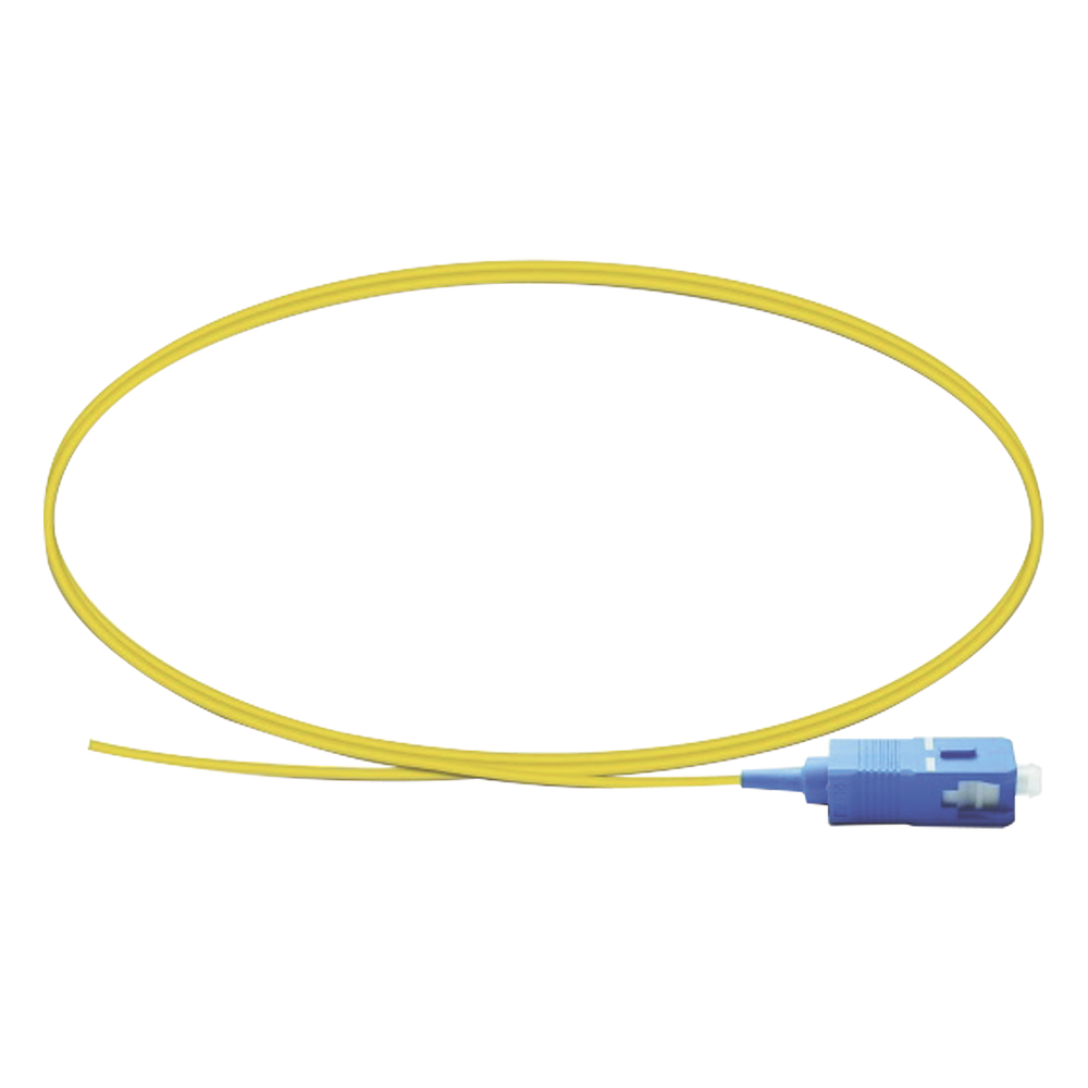 Pigtail de Fibra Óptica / Monomodo G.652D / SC/UPC / Simplex / 1 Metro (3.28 Pies) / Buffer 0.9 mm