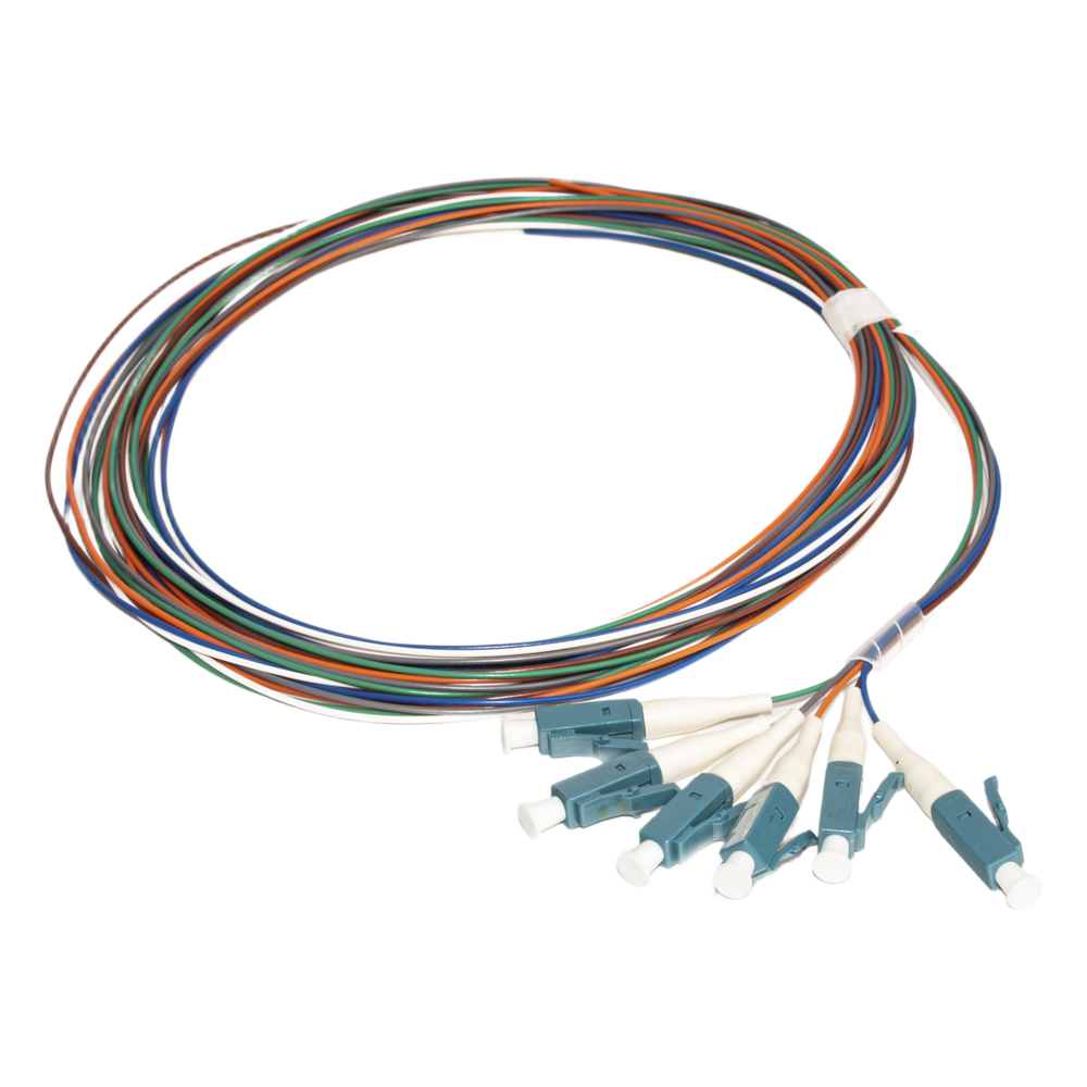 Kit de Pigtails / Monomodo G.657A2 / LC/UPC / 2 m (6.56 ft) / 0.9 mm / 6 piezas