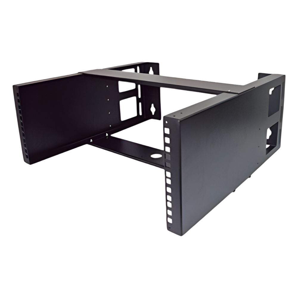 Rack Abierto de Pared / 19" / 4U / Acero Calibre 18 / Carga 20 kg / 500 mm (19.7 in) de Profundidad