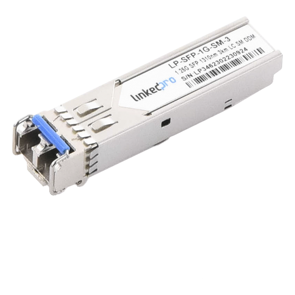 Transceptor Óptico SFP / 1.25 Gbps / Monomodo 1310 nm / Alcance 3 km (1.86 mi) / LC/UPC Dúplex / DDM