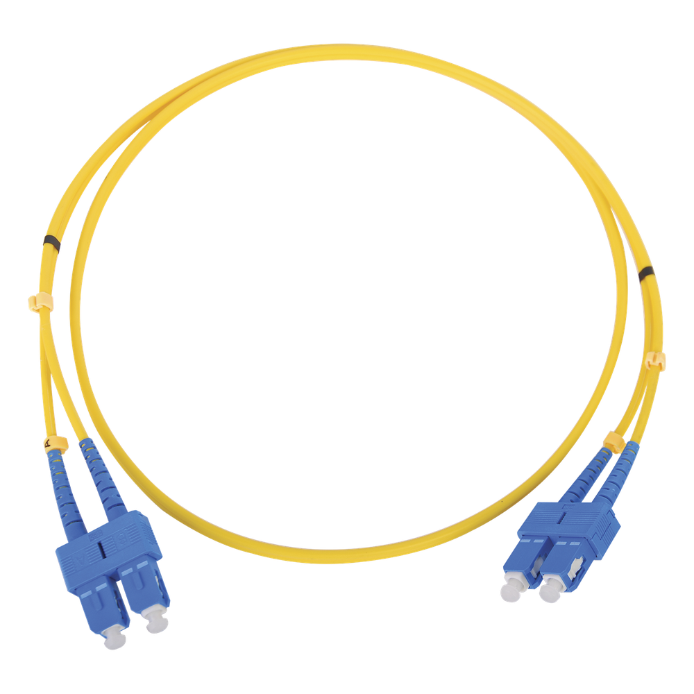Jumper de Fibra Óptica Monomodo / SC/SC Duplex / 5 m (16.40 pies) / ITU-T G.652.D / 9/125 μm / 1310-1550 nm