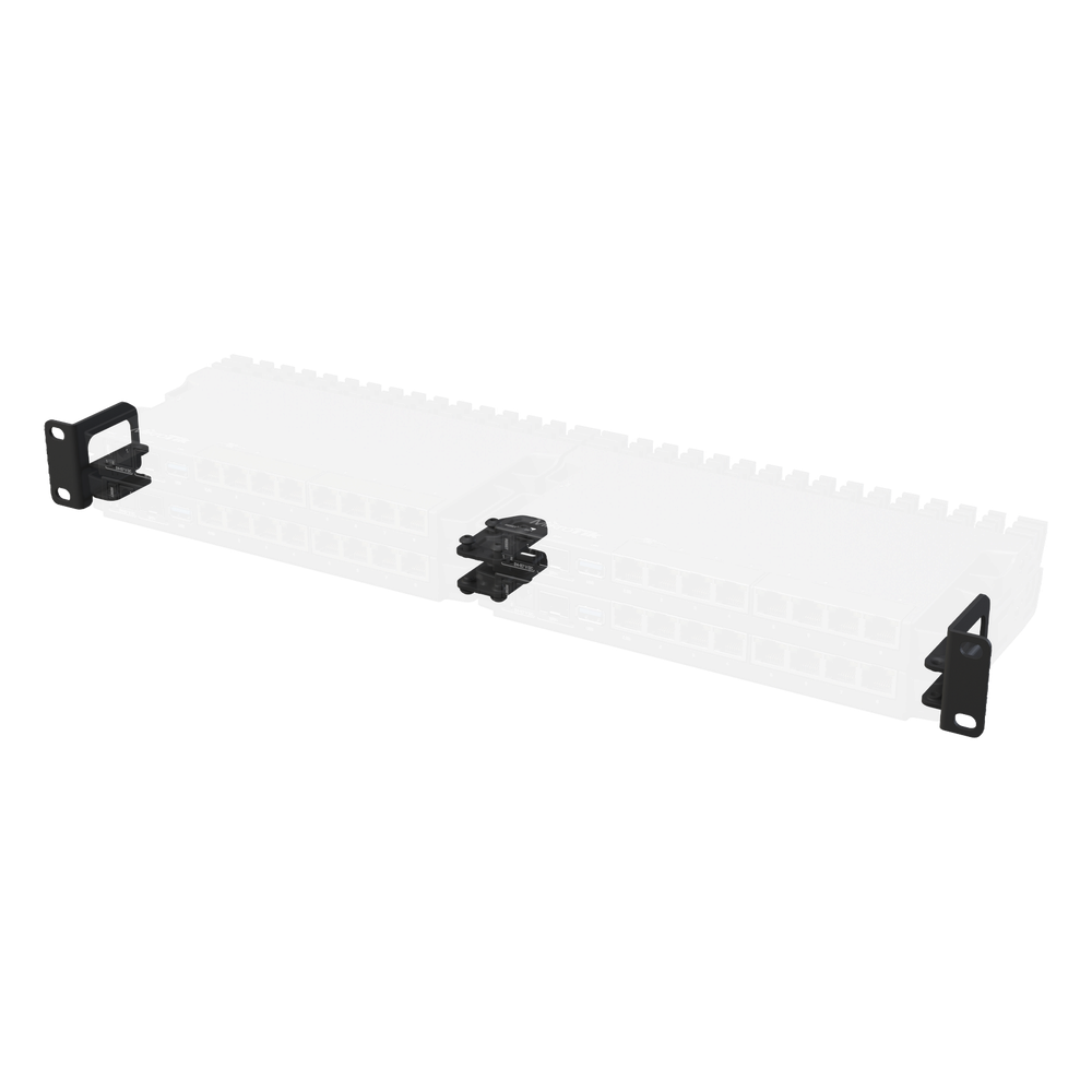 Kit de montaje en rack / 1U / 4 enrutadores / 1.64 pies de profundidad / Acero