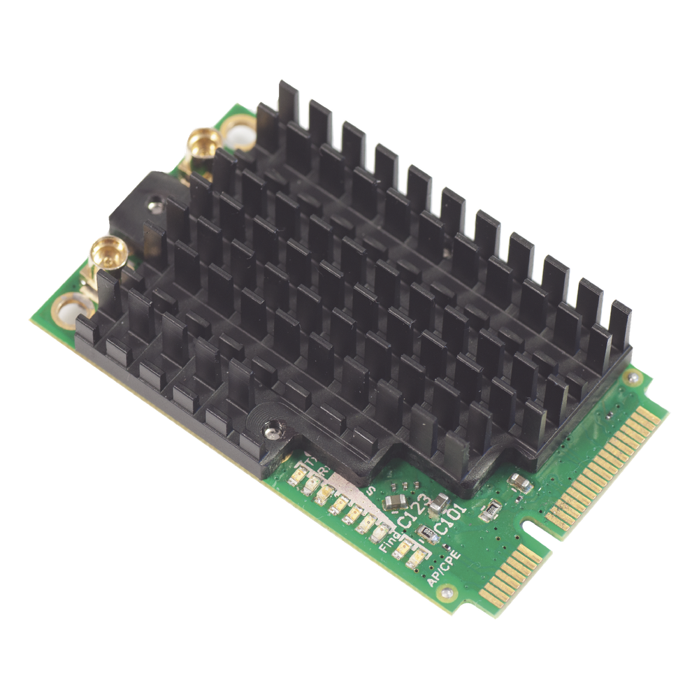 Tarjeta MiniPCI-Express / Wi-Fi 4 / Banda 5 GHz / 2x2 MIMO / 27 dBm / 4920-5920 MHz / -40°C a +65°C