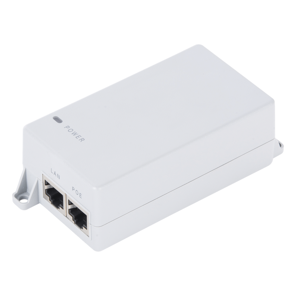 Inyector PoE Pasivo Gigabit de pared para C5x, C5c, de Mimosa, Voltaje de salida 24Vcc.