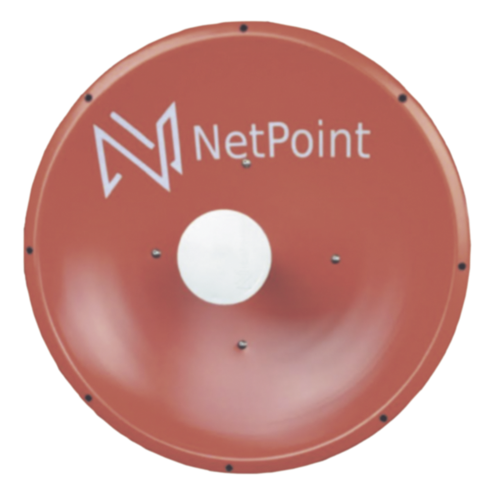 Antena Direccional / 4 ft (1.2 m) / 4.9-6.4 GHz / Ganancia 37 dBi / Polarización Dual Slant 45° y 90° / Resistente a Ambientes Salinos