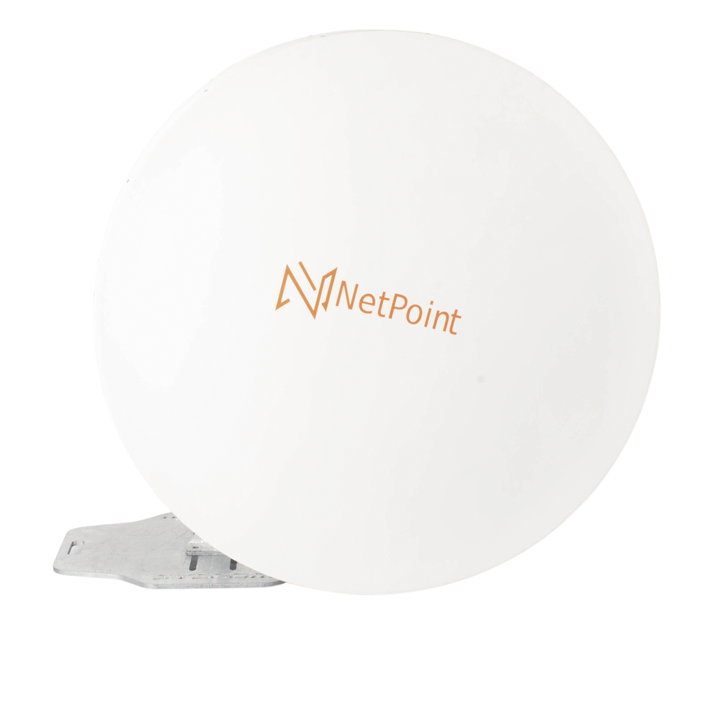 Antena Direccional Parabólica / 4.9-6.4 GHz / 37 dBi / 120 cm (3.9 ft) / Polarización Slant 45° y 90° / Alcance hasta 100 km (328,084 ft)