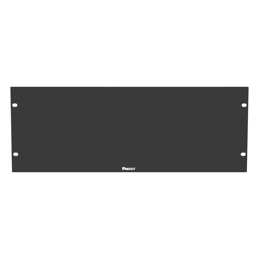 Tapa Ciega para Rack / 19in / 4UR / Acero / Plano / Negro / 1.58 x 0.58 ft