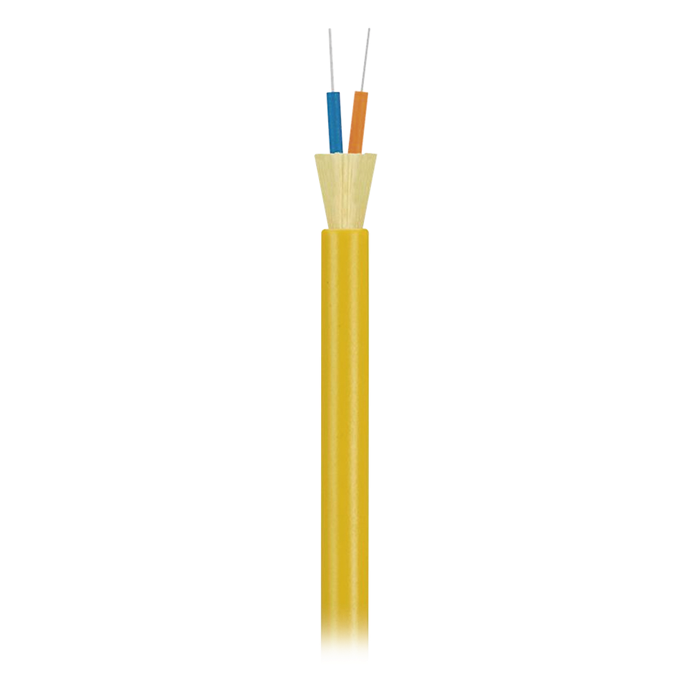 Cable de Fibra Óptica Monomodo / 2 Hilos OS2 9/125 / G.657.A1 / Tight Buffer 900 µm / Riser OFNR/FT4 / 4.75 mm / Precio Por Metro