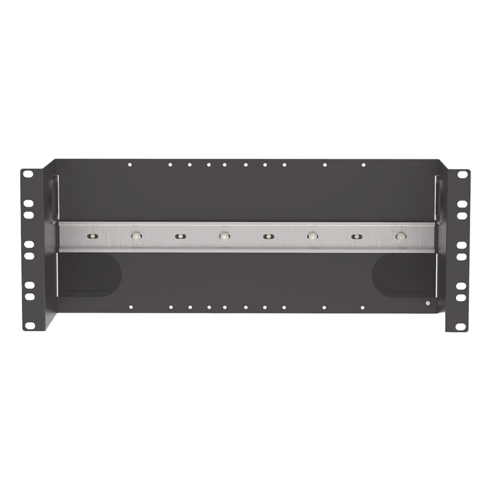 Soporte de Riel DIN Industrial / 4U / Rack 19 in / Acero / Gestión de Cables
