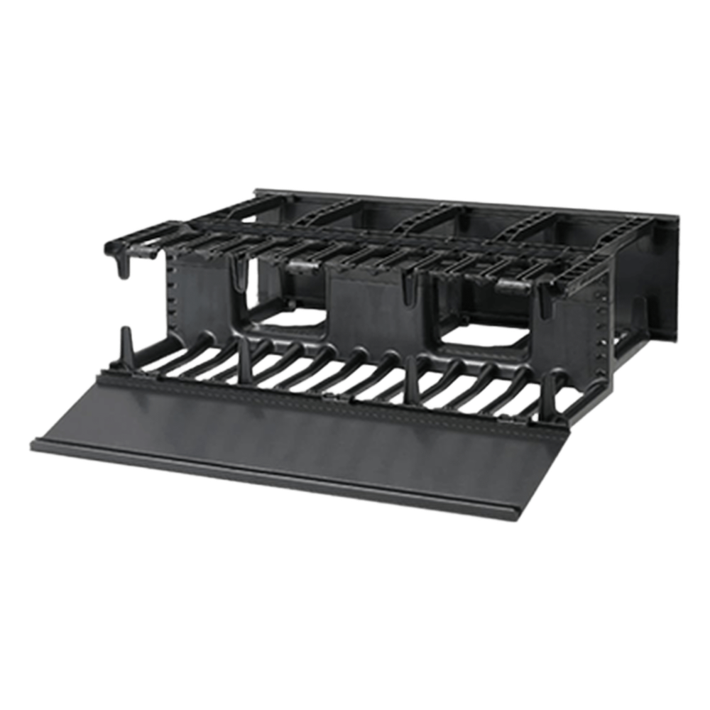 Organizador de Cables Horizontal / Doble Frontal y Posterior / Rack 19in / 3UR / 5.25in (133mm) de Altura