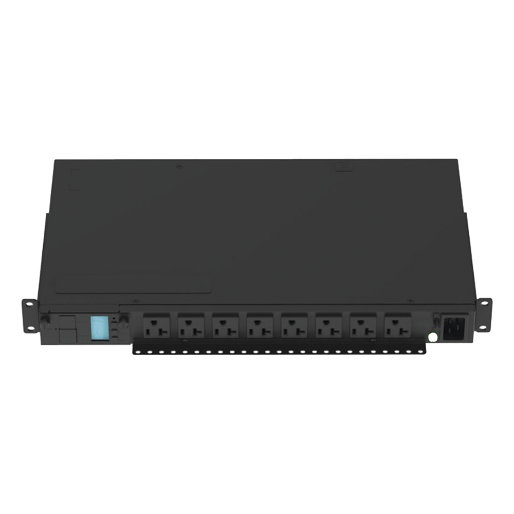 PDU Monitoreable Horizontal / 8 Salidas NEMA 5-20R / Entrada NEMA 5-15P / 120 Vca / 15 A / 1U / Rack 19 in