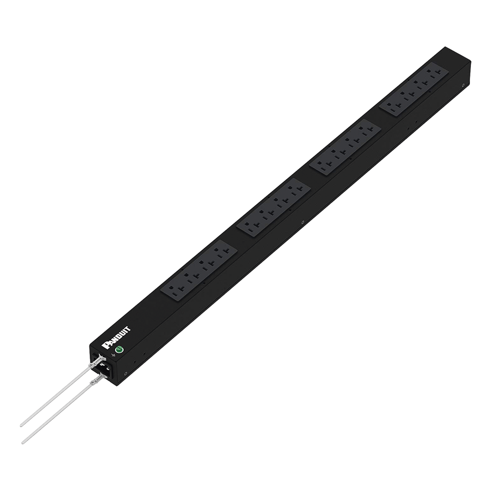 PDU Básico para Rack / 16 Salidas NEMA 5-20R / Entrada NEMA 5-15P / 15 Amp / 120 Vca / Montaje Vertical 0U / Cable 3 m (9.8 ft)